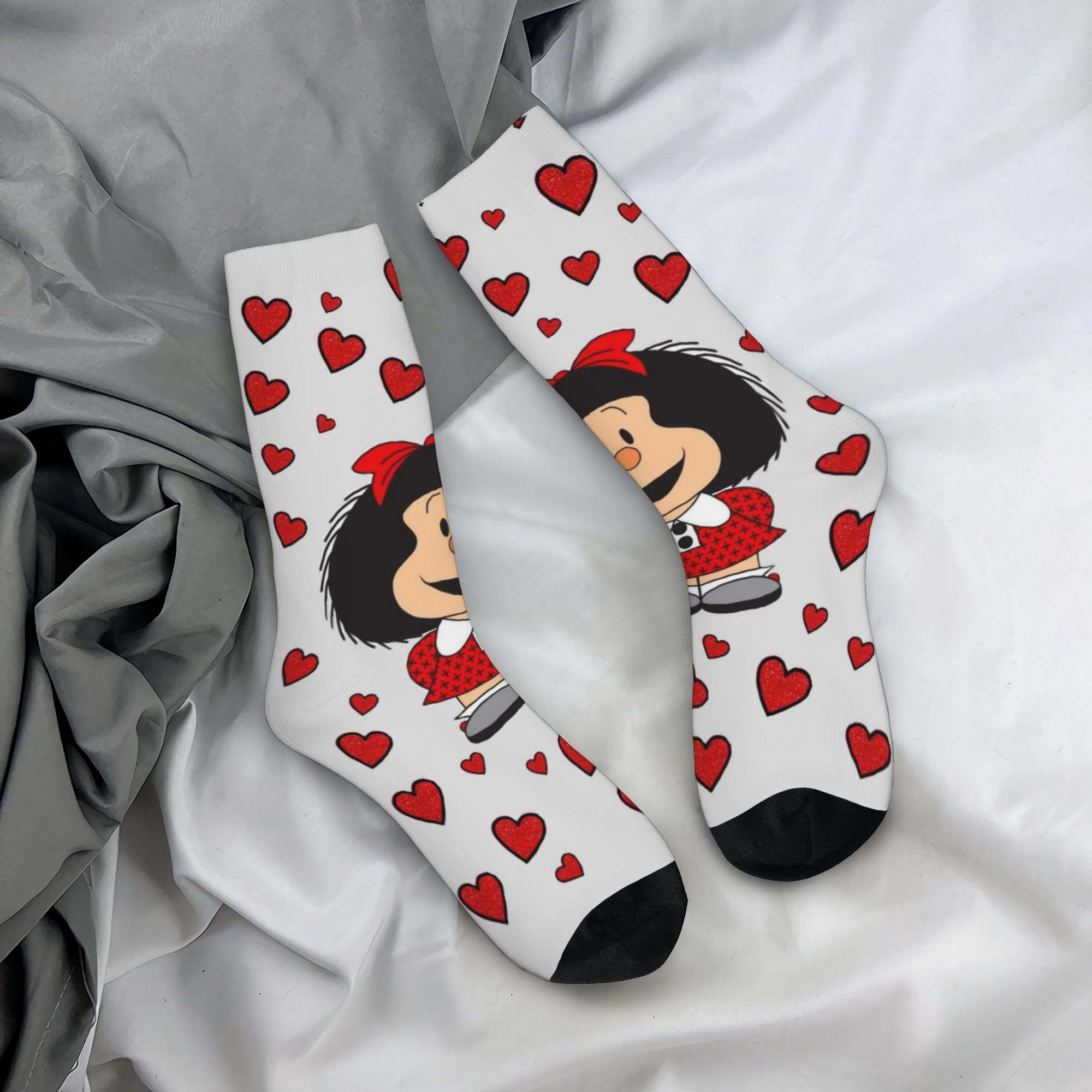Dress Sock Men - Chaussettes personnalisées Humor M-Mafalda pour hommes
